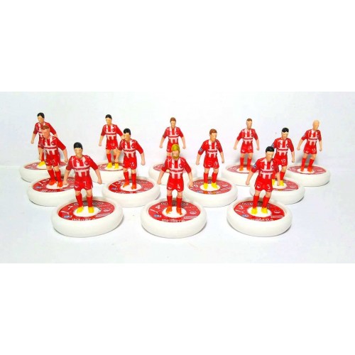 Subbuteo Andrew Table Soccer Olympiacos 2010-11 Greek Champions on WSB Professional bases